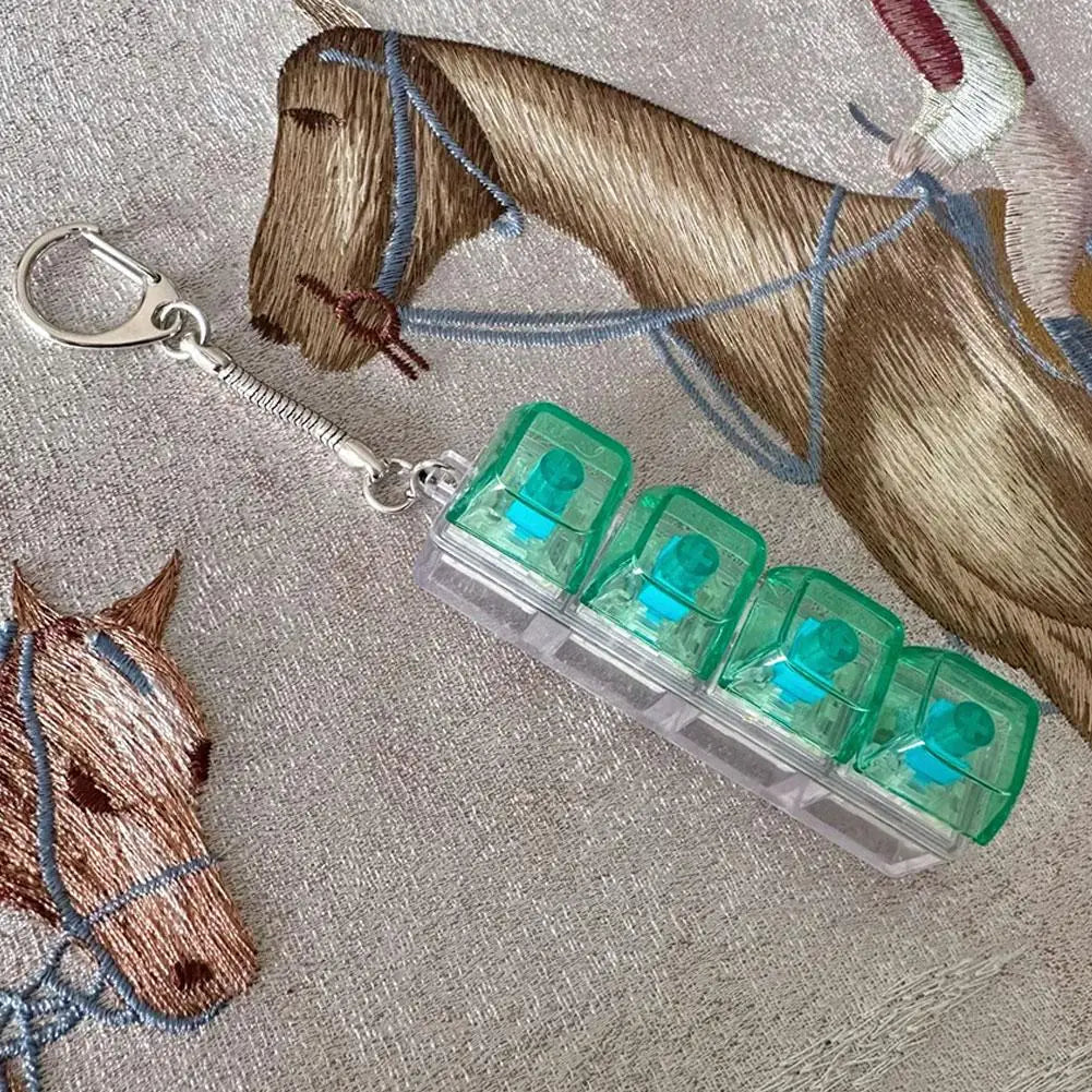 LED Stress Relief Keycap Fidget Toy - Rainbow