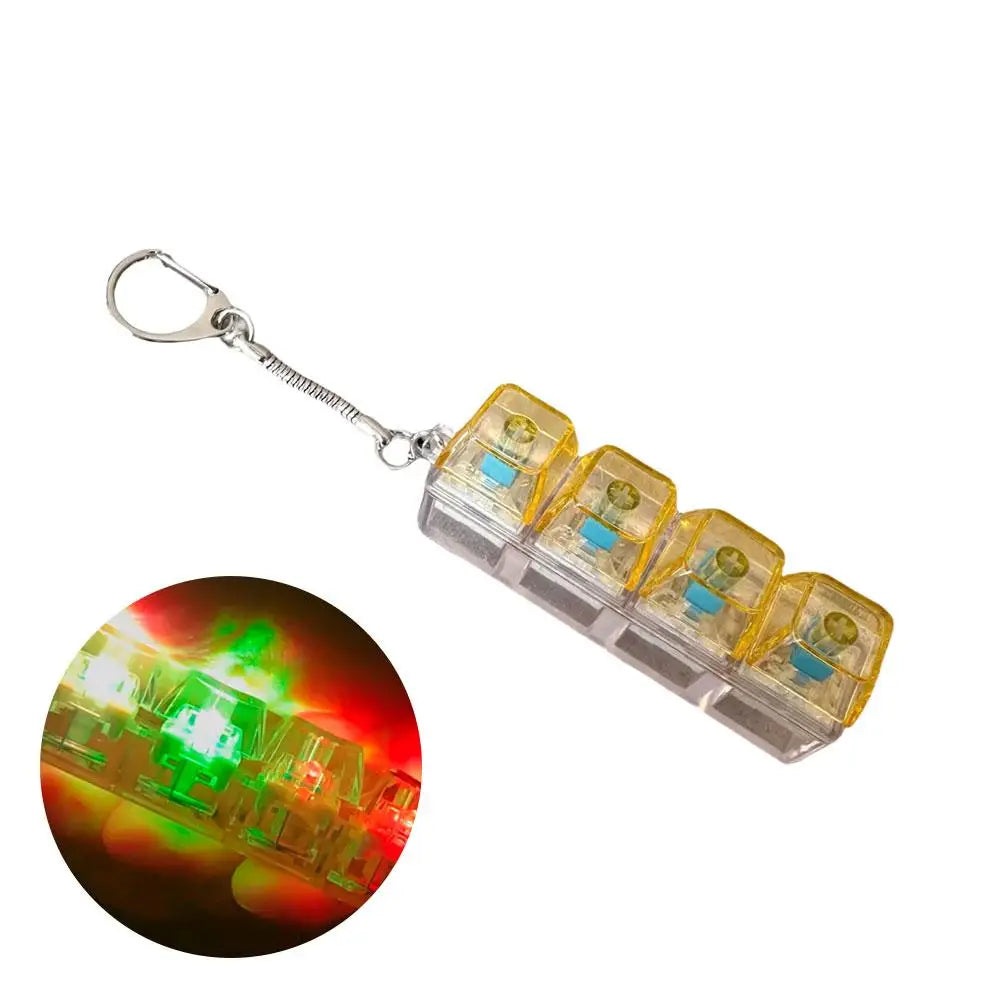 LED Stress Relief Keycap Fidget Toy - Rainbow
