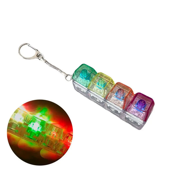 LED Stress Relief Keycap Fidget Toy - Rainbow