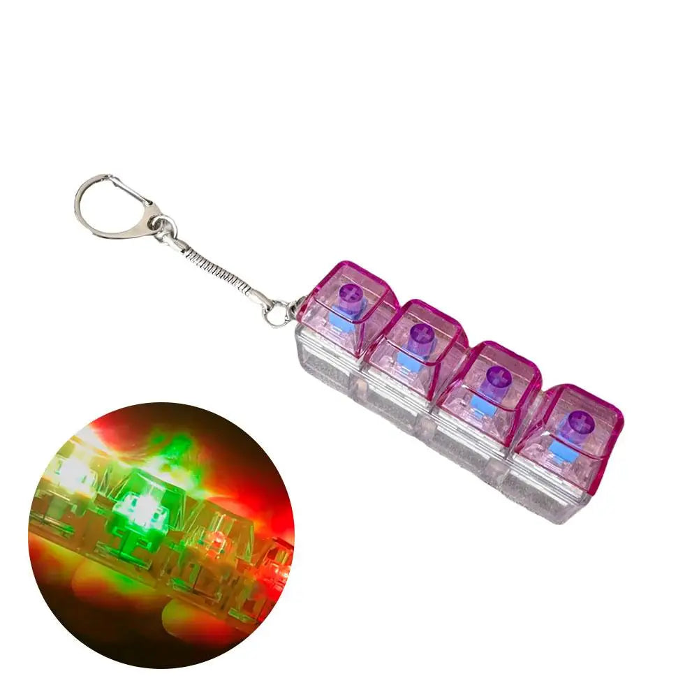 LED Stress Relief Keycap Fidget Toy - Rainbow