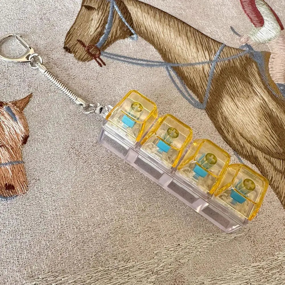 LED Stress Relief Keycap Fidget Toy - Rainbow